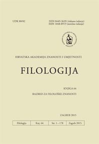 Filologija : časopis Razreda za filološke znanosti Hrvatske akademije znanosti i umjetnosti