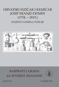 Hrvatski fizičar i kemičar Josip Franjo Domin (1754. – 1819.), dvjesto godina poslije