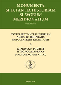 Gradivo za povijest istočnoga Jadrana u ranom novom vijeku; sv. 4