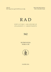 Rad Hrvatske akademije znanosti i umjetnosti. Muzikologija.