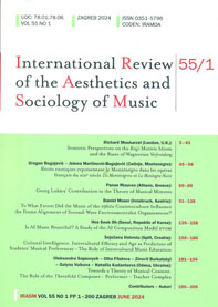 International review of the aesthetics and sociology of music.