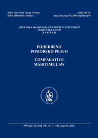 Poredbeno pomorsko pravo = Comparative maritime law.